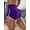 Purple, variant on Women's High Waisted Workout Shorts, Stretch Athletic Running Shorts for Fitness and Activewear
