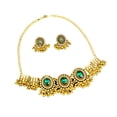 thumbnail image 4 of Conjunto de Joyería Salvador Collar Pendiente Retro Verde, 4 of 10