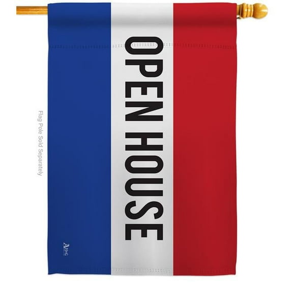 Americana Home & Garden H140783-BO Open Novelty Merchant 28 x 40 in. Double-Sided Decorative Horizontal House Flags for Decoration Banner Garden Yard Gift