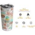 thumbnail image 5 of 20oz Beach Gifts for Women, Beach Lover Gifts, Beachy Gifts for Women, Beach Themed Gifts, Valentines Day Gifts for Her, Ocean Gifts Beach Tumbler Cup, Insulated Travel Coffee Mug with Lid, 5 of 6