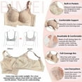 thumbnail image 6 of BIMEI Women Mastectomy Bra Breast Prosthesis with Pockets Wirefree Comfort Plus Size Everyday Bra 2451,Beige,42, 6 of 7