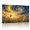 B, variant on XaaKee Swirling Sunset Bloom Art Prints Canvas Wall Art Wooden Inner Framed 18*12Inch