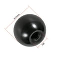 thumbnail image 2 of Uxcell M8 Female Thread 25mm Dia Plastic Machine Handle Ball Knob Black 10 Pack, 2 of 4