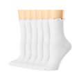 thumbnail image 1 of HAYAN Womens Socks, Ruffle Turn-Cuff Casual Crew Socks Breathable Cool Knit Cotton Lettuce Ankle Frilly Sock 6 Pack, 1 of 1