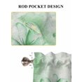 thumbnail image 6 of Green Flowers Bathroom Window Curtain, Spring Floral Elegant Pastoral Botanical Light Filtering Coffee Kitchen Curtains, Bedroom Living Room Curtains 2 Panel 84"x63", 6 of 6