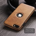thumbnail image 2 of For iPhone SE 2nd Generation (2020) and iPhone SE 3rd Gen (2022) Case Luxury Leather Business Vintage Slim Non-Slip Soft Grip Shockproof Protective Cover, 2 of 5
