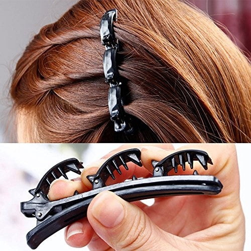 Fashion Double Layer Band Twist Plait Clip Front Hair Clips, Hairpin