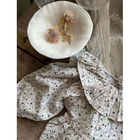 

DanceeMangoo New Baby Girl Long Sleeve Floral Bodysuit Cotton Princess Infant Girl Clothes Cotton Toddler Jumpsuit Autumn Girls Dress