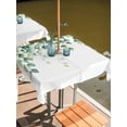 thumbnail image 2 of Square Outdoor Tablecloth with Umbrella Hole Green Eucalyptus Leaf Outside Table Cloth Waterproof Patio Table Cover Spring Natural Botanical Vines Zipper Tablecloths for Picnic Camping 54x54 Inch, 2 of 8