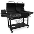 thumbnail image 2 of Charbroil Deluxe Charcoal & Gas Combination Cart Grill, 2 of 9