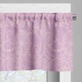 thumbnail image 3 of Ambesonne Leaves Window Valance, Monochrome Blooming Flora, 54" X 12", Lavender Beige, 3 of 5