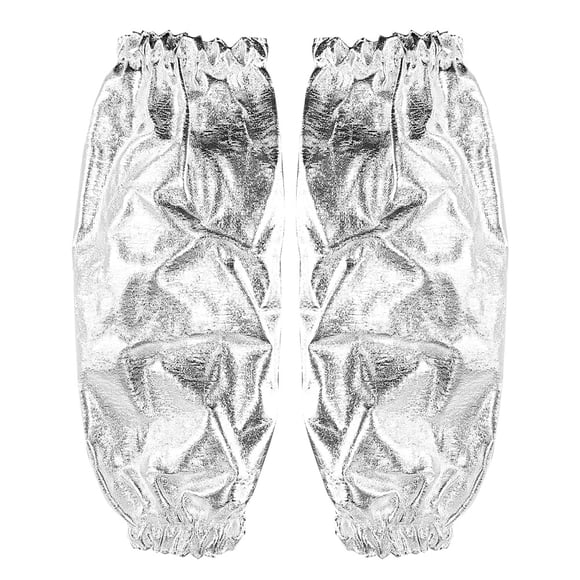 Arm Heat Resistant Glove, 1000 Degree Heat Resistant Aluminum Foil Fireproof Oversleeve Arm Guard Protection Gloves, Heat Resistant Protective Mechanic Sleeves for Men, Women