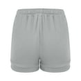 thumbnail image 7 of Women's High Waisted Gauze Cotton Shorts Linen-Like Breathable Drawstring Summer Beach Shorts with Pockets, 7 of 7