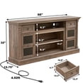 thumbnail image 3 of S-HOME Farmhouse TV Stand with Roman Column Styling, 70-inch Size for TVs Up to 80", Media Console, 3 of 9