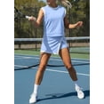 thumbnail image 4 of AURA Womens Two Piece Casual Set Color Block T Shirt and Cropped Pants Summer Comfortable Outfit, 4 of 6