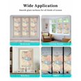 thumbnail image 6 of Window Privacy Film Botanical Flowers Stained Glass Window Film Decorative Sun Block Window Cover Spring Colorful Garden Floral Plants Window Clings Static Adhesive Sticker for Bathroom 17.7"x39.3", 6 of 7