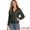 Black, variant on Women's Hooded Zip Up Short Down Lightweight Jacket XS Lake Blue