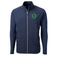 thumbnail image 2 of Men's-Cutter & Buck  Navy Seattle Sounders FC Adapt Eco Knit Hybrid Recycled Raglan Full-Zip Jacket, 2 of 3