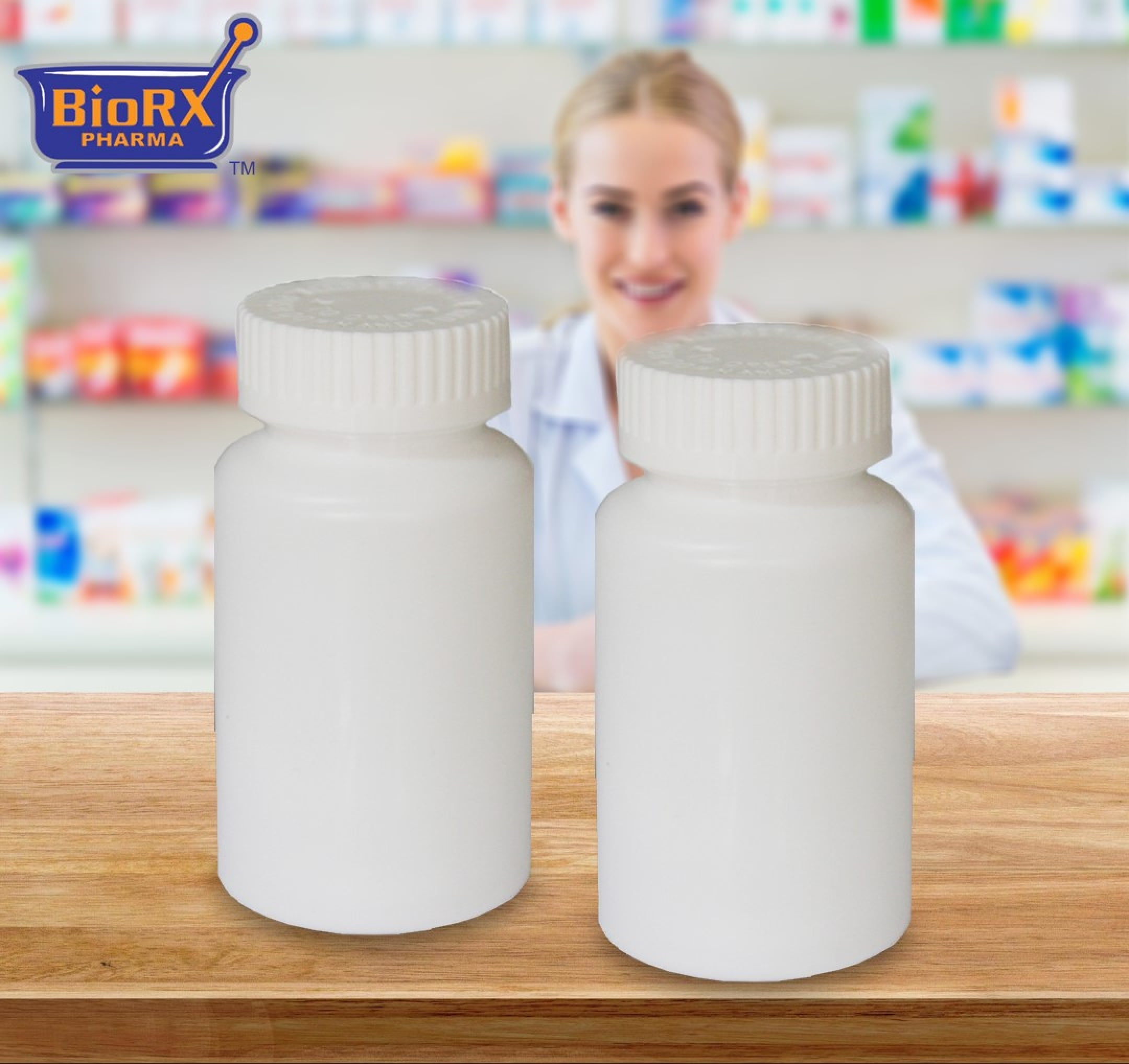 Pharmacy Vials 50 Dram / 175cc WHITE (QTY. 90) ChildResistant Caps