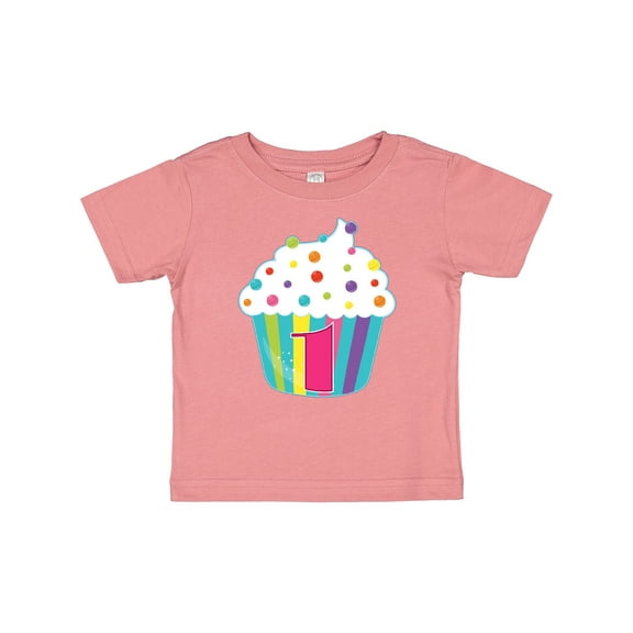 Inktastic 1st Birthday cupcake Boys or Girls Baby T-Shirt
