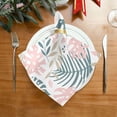 thumbnail image 2 of Coolnut Palm Leaves Cloth Napkins Set of 6,Reusable Washable Polyester Dinner Table Napkins for Kitchen,Dining,Restaurant,Party Decoration, 2 of 7