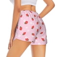 thumbnail image 3 of Bixox Women's Strawberry Floral pattern 2 in 1 Running Shorts - Lightweight Athletic Workout Gym Yoga Shorts Liner with Pockets - Medium, 3 of 7