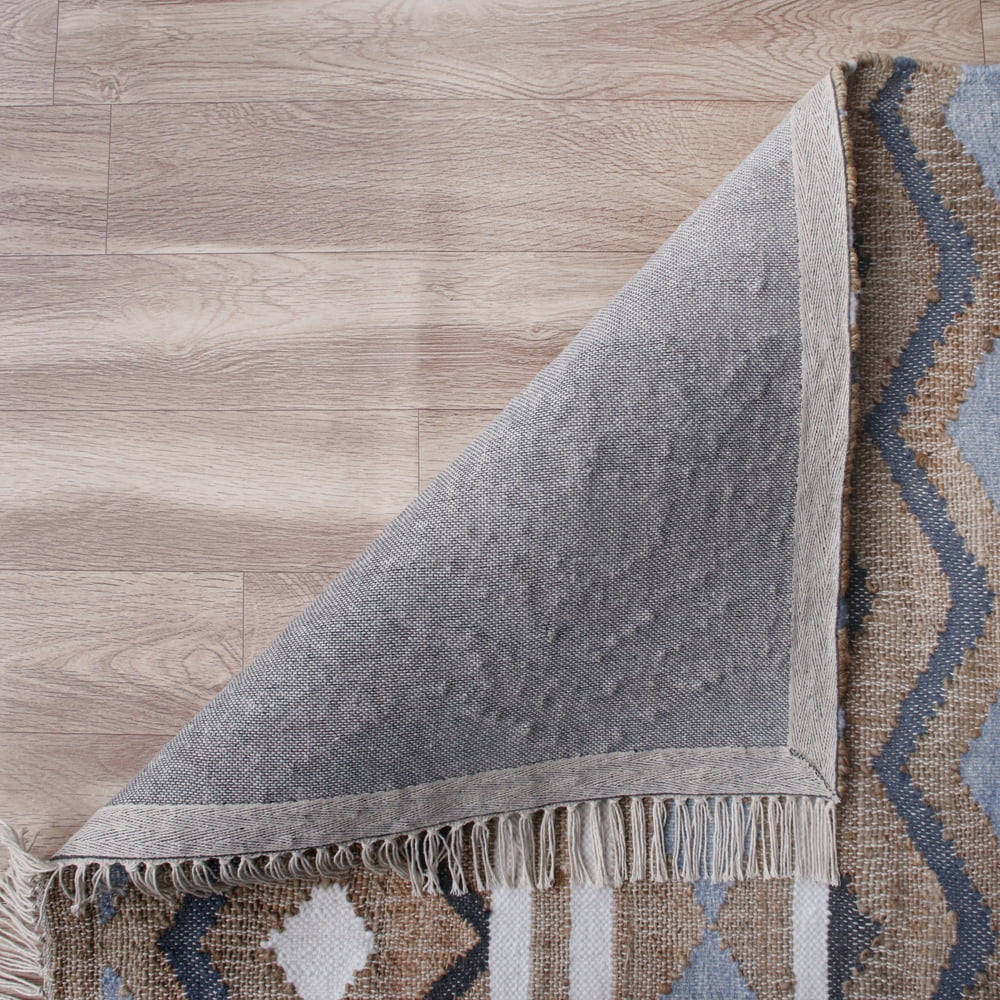 Ox Bay Finley Coastal, Modern, Bohemian Geometric Hand-Made Area Rug, 9' x 12'