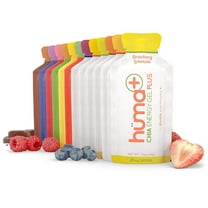 Huma Plus (Double Electrolytes) - Chia Energy Gel, 8 Original and 4 PLUS Gels, Variety Pack