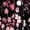 Black Burgundy Floral, variant on Women’s 3/4 Sleeve Floral Print Button Down Blouse, Split Neck Casual Loose Fit Tunic Shirt