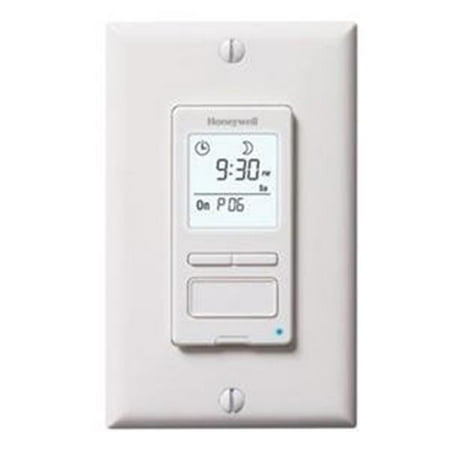 Dimmer Switch Timer - Honeywell RPLS540A1002/U ECONOSwitch Programmable Light Switch Timer (White)