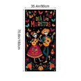 thumbnail image 3 of Cubrepuertas para Halloween y Día de Muertos | 89 X 180 Cm | Decoración para Fiestas | Tela de Poliéster Resistente | Fácil de Instalar | Apto para Puertas Estándar | Uso Interior y Exterior | Multic, 3 of 6