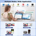 thumbnail image 3 of SIAVIALA Laptop Screen Extender 15.6 Inch - FHD 1080P Portable Monitor, 3-in-1 Detachable Clampable Dual Screen for 13-17.3" Laptops, External Display Splitter for Windows Mac Android Chrome, 3 of 7
