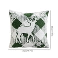 thumbnail image 2 of Funda Cojín Jacquard Navideño (Alce) Verde, 2 of 9