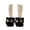 Black, variant on Kids Cat Plush Slippers, Winter Warm Cartoon Slip On House Slippers, Thick Non Slip Sole Indoor Bedroom Slippers for Girls Boys 5-13 Years