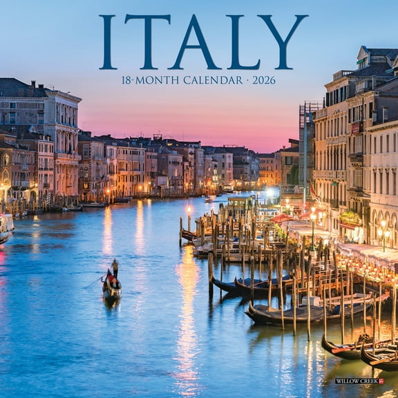 Italy 2026 Mini Wall Calendar, (Paperback)