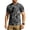 Black, variant on Men's Camouflage Print Crew Neck Loose Fit Tactical Outdoor Short Sleeve T-Shirt with Hook and Loop Patch Area Quick Dry Breathable Material for Casual Activities Hiking and Training