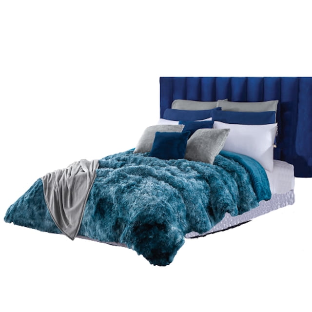 Cobertor Shaggy Pachicalientito Azul King Size Concord