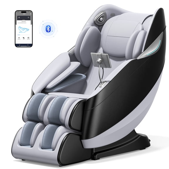 Upgo 4D Massage Chair with APP Control,55" SL Track,3 Zero Gravity Modes,Leather