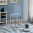 thumbnail image 2 of Pemberly Row Modern 30.5" Fabric Bar Stool in Blue Stripes/Natural, 2 of 8