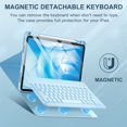 thumbnail image 6 of GEAK Compatible With iPad Air 11 inch (M2/M3) /Air 5th/ Air 4th Generation Case with Keyboard, Detachble Magnetic Fits For iPad Air Keyboard with Case, Blue, 6 of 9