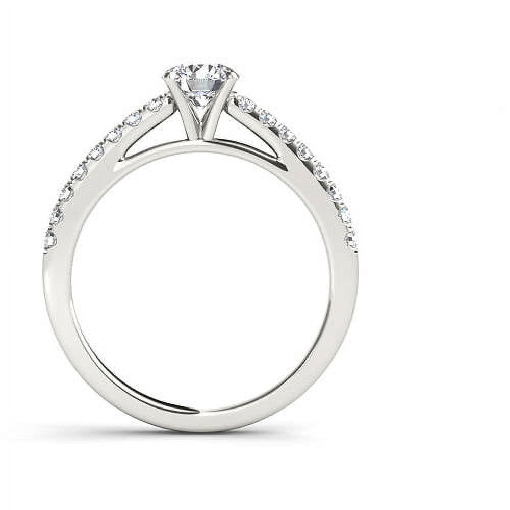 1 Carat T.W. Diamond Classic 14kt White Gold Engagement Ring