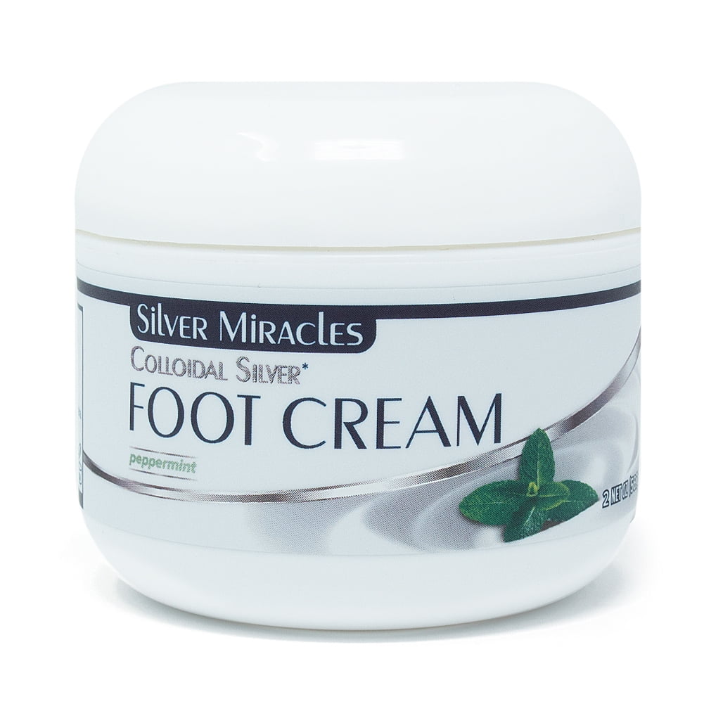 Silver Miracles Colloidal Silver Foot Cream 2 oz