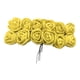thumbnail image 1 of Cabezas de Flores de Rosas Artificiales Hechas de Mano Cabezas de Flores de imuladas para Amarillo, 1 of 9