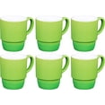 thumbnail image 6 of Ceramic Stacking Coffee Mug Tea Cup Dishwasher Safe Set Of 6 Large 18 Ounce, 6 of 7