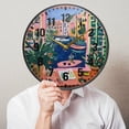 thumbnail image 6 of Yayeee Wall Clock Battery Operated 11.9" Silent Quartz Non-Ticking for Living Room Decor, Green Window, 6 of 8