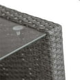 thumbnail image 6 of Muse & Lounge Co. Fields Outdoor Patio Coffee Table in Gray PE Wicker / Rattan, 6 of 7