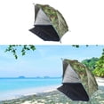 thumbnail image 2 of Carpa portátil para la playa, refugio para el sol, toldo ligero medio abierto, jardín al aire libre, camping, picnic, pesca, parque, humedad - Camuflaje SM SunniMix Tienda de playa a prueba de agua, 2 of 4