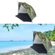 thumbnail image 2 of Carpa portátil para la playa, refugio para el sol, toldo ligero medio abierto, jardín al aire libre, camping, picnic, pesca, parque, humedad - Camuflaje SM SunniMix Tienda de playa a prueba de agua, 2 of 4