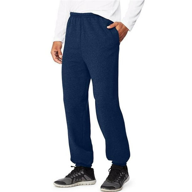 Pantalon de Survêtement en Molleton pour Hommes avec Poches - Navy&44; Medium