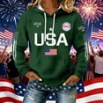 thumbnail image 6 of AHMOMEI 250 Anniversary USA Shirt Womens America 1776-2026 250th Anniversary Waffle Hoodie 4th of July Lightweight Hoodies for Women, 6 of 6